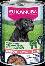 Konzerva Eukanuba Senior jehněčí s bramborami 400g