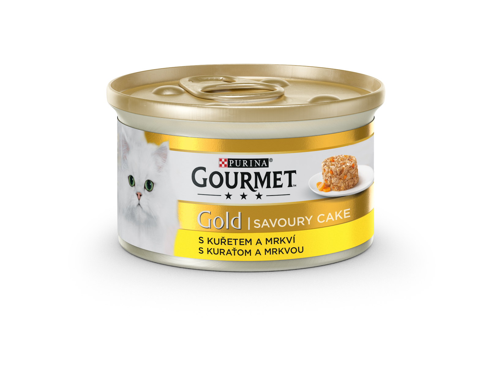 Konzerva Gourmet Gold Savoury.Cake kuřecí a mrkev 85 g