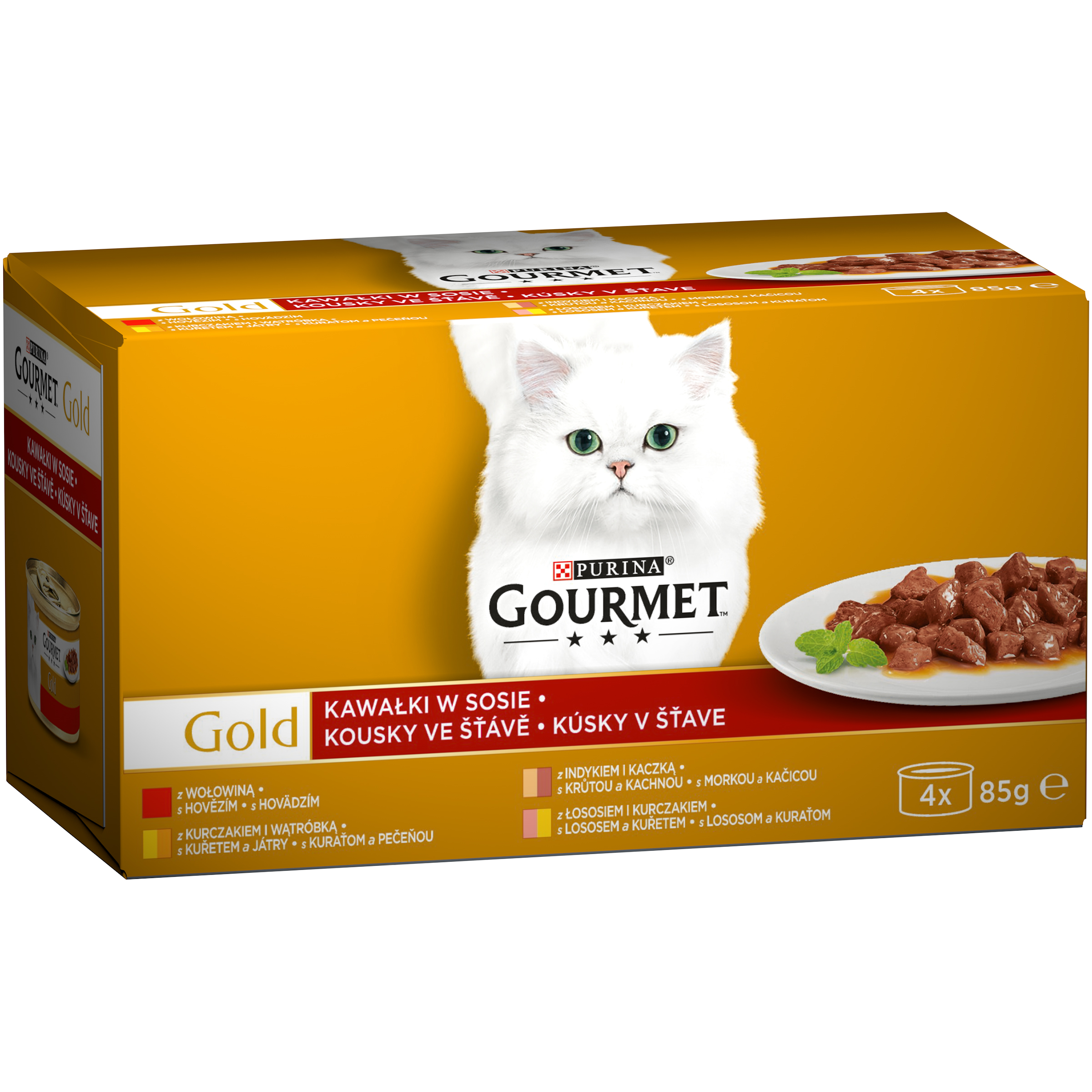 Konzerva Gourmet Gold ve šťávě (4x 85 g)