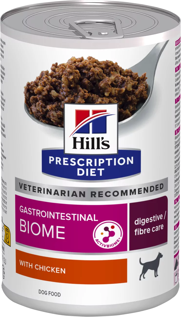 Konzerva Hill's Prescription Diet Gastrointestinal Biome s kuřetem 370g