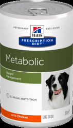Konzerva Hill's Prescription Diet Metabolic na regulaci hmotnosti s kuřetem 370g