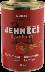 Konzerva Louie jehněčí s krůtím, jablkem a prebiotiky 400g