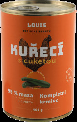 Konzerva Louie kuřecí s cuketou, vitamíny a minerály 400g
