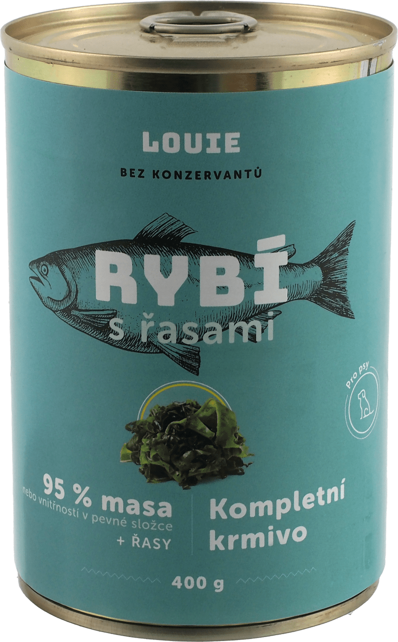 Konzerva Louie rybí s řasami, vitamíny a minerály 400g