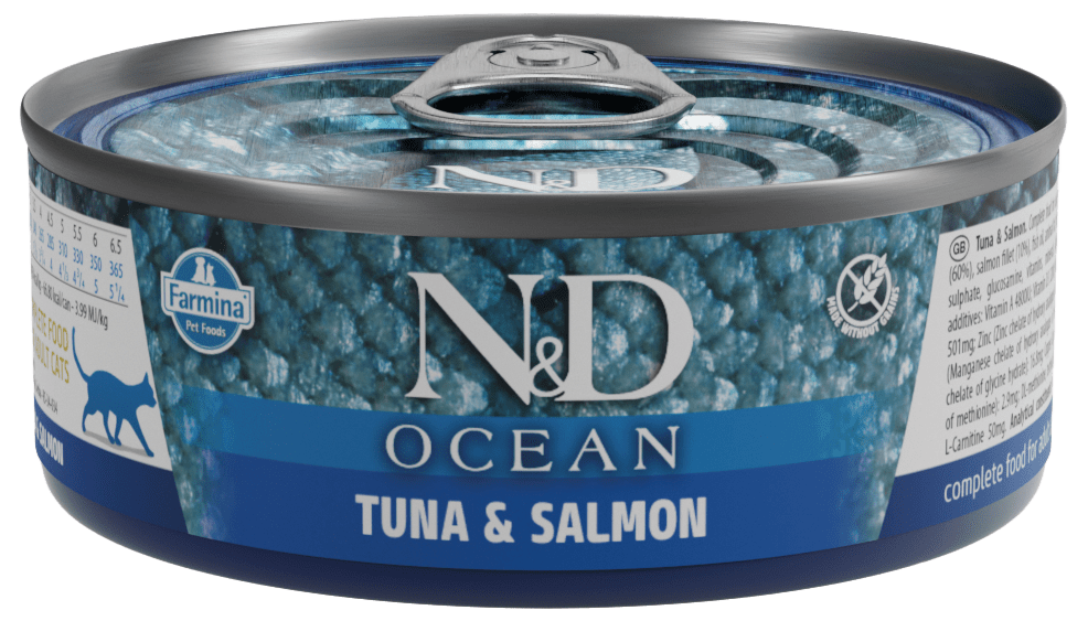 Konzerva N&D Cat Ocean Tuna & Salmon 70g