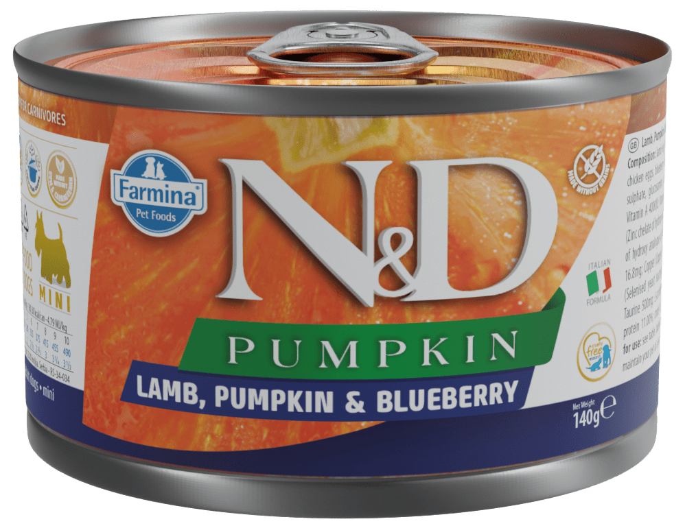 Konzerva N&D Pumpkin Lamb & Blueberry 140g