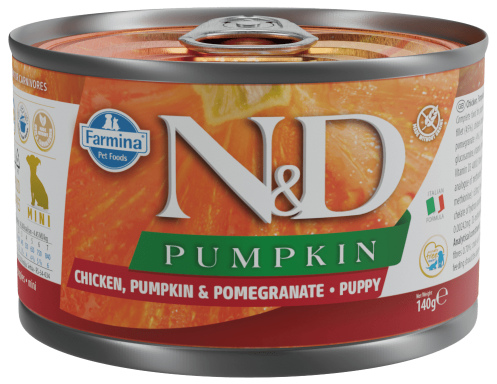 Konzerva N&D Pumpkin Puppy Chicken & Pomegranate 140g