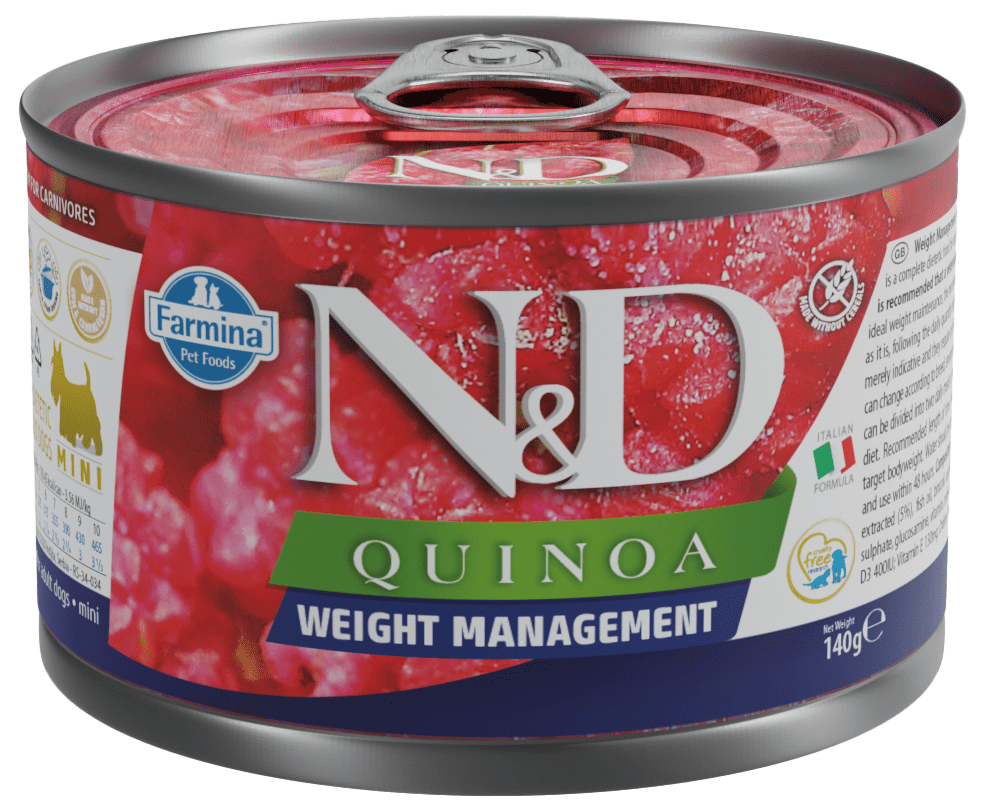 Konzerva N&D Quinoa Dog Weight Management 140g