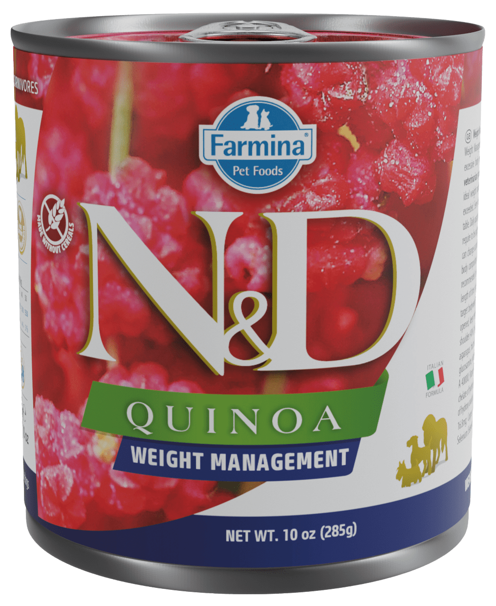 Konzerva N&D Quinoa Dog Weight Management 285g