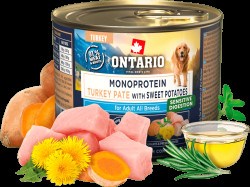 Konzerva Ontario Adult Monoprotein krůtí pate s batáty 200g