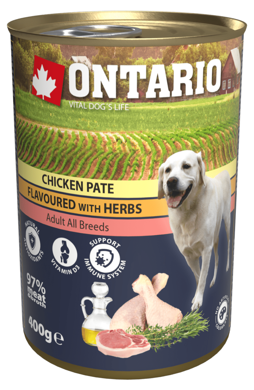 Konzerva Ontario Chicken Pate Flavoured with Herbs 400g
