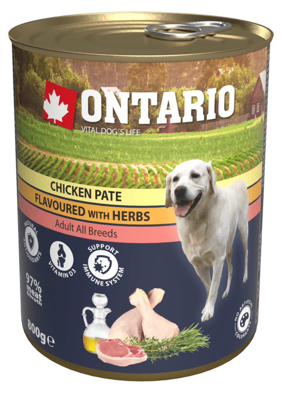 Konzerva Ontario Chicken Pate Flavoured with Herbs 800g