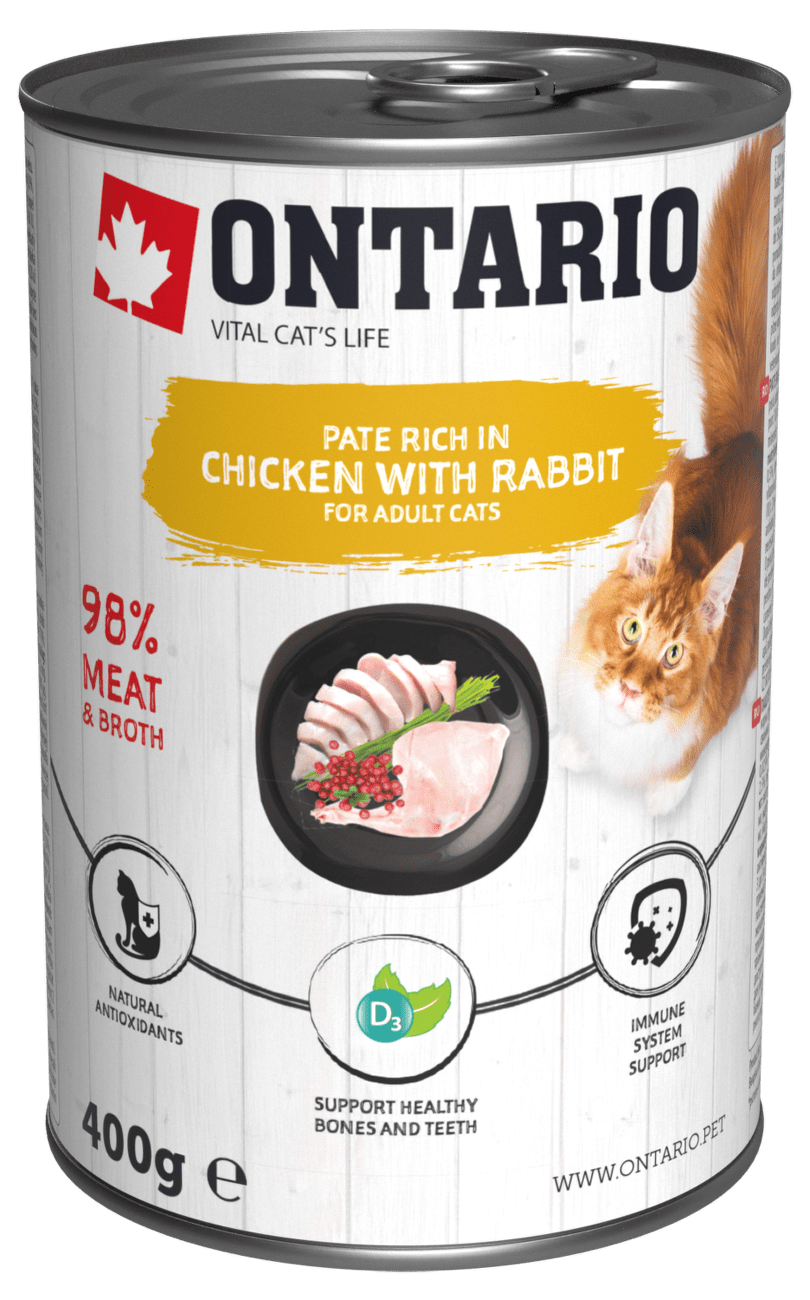 Konzerva Ontario Chicken with Rabbit flavoured with Cranberries 400g