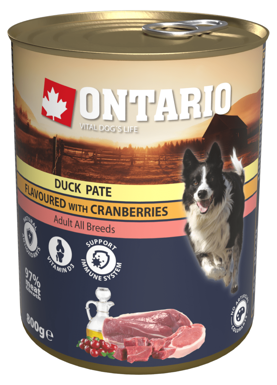 Konzerva Ontario Duck Pate flavoured with Cranberries 800g