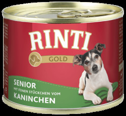 Konzerva Rinti Gold Senior králík 185g