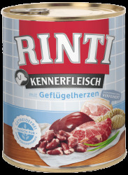 Konzerva Rinti Kennerfleisch drůbeží srdíčka 800g