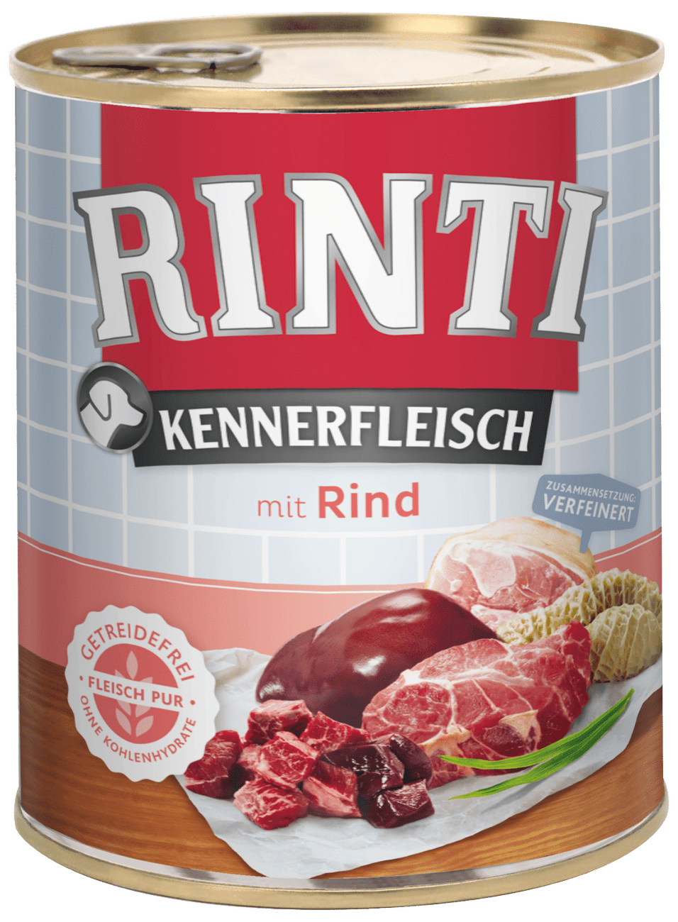Konzerva Rinti Kennerfleisch hovězí 800g
