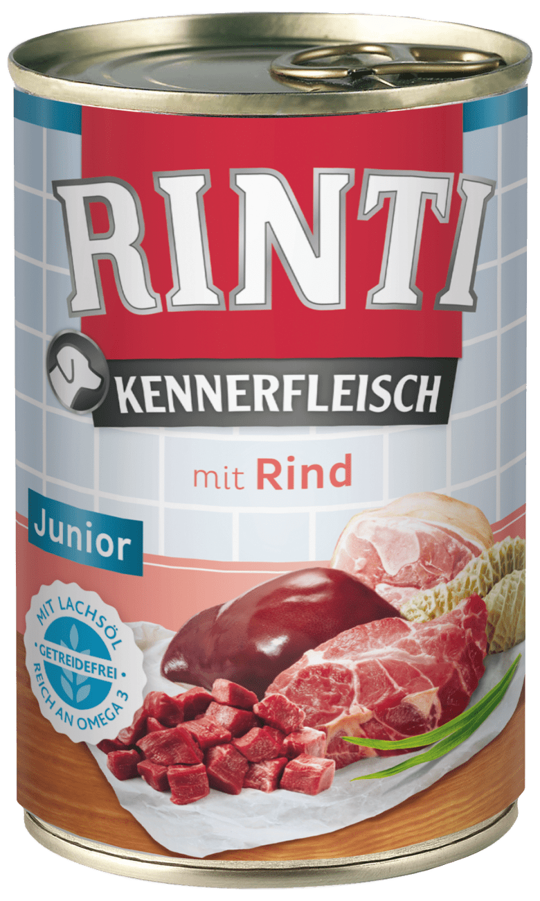 Konzerva Rinti Kennerfleisch Junior hovězí 400g