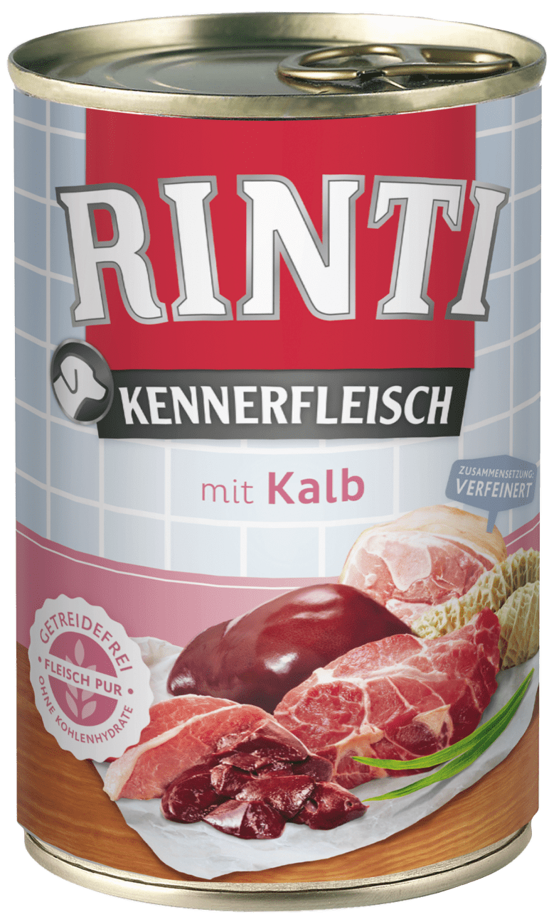 Konzerva Rinti Kennerfleisch telecí 400g