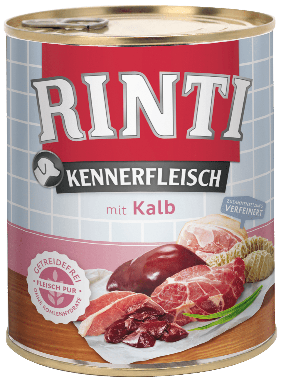 Konzerva Rinti Kennerfleisch telecí 800g