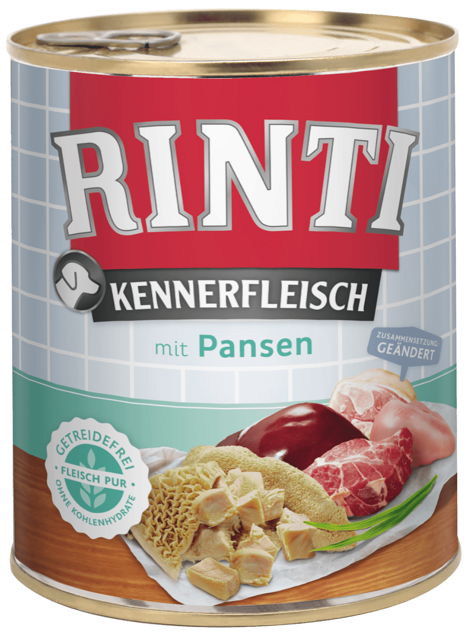 Konzerva Rinti Kennerfleisch žaludky 800g
