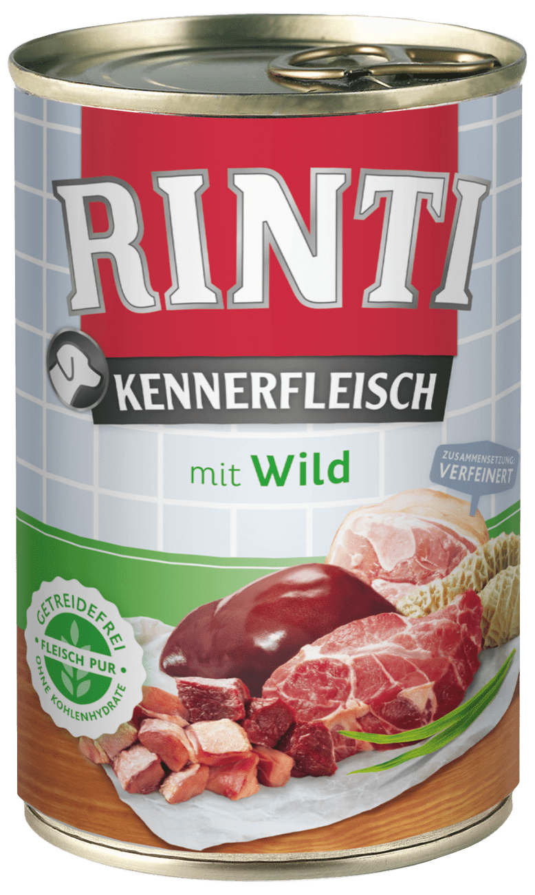 Konzerva Rinti Kennerfleisch zvěřina 400g
