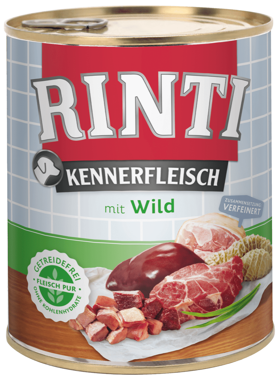 Konzerva Rinti Kennerfleisch zvěřina 800g