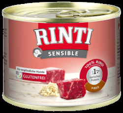 Konzerva Rinti Sensible hovězí + rýže 185g