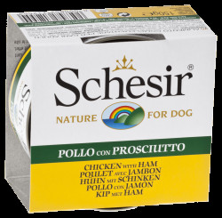 Konzerva Schesir kuřecí+šunka v želé 150g