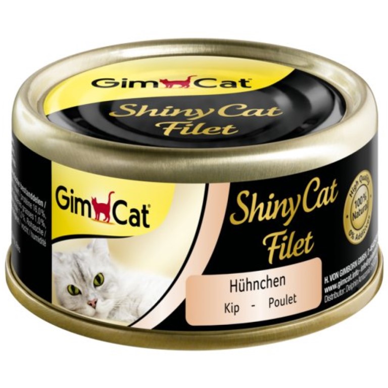 Konzerva ShinyCat Filet kuře v kuřecím vývaru 70 g