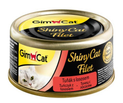 Konzerva ShinyCat Filet tuňák s lososem 70 g