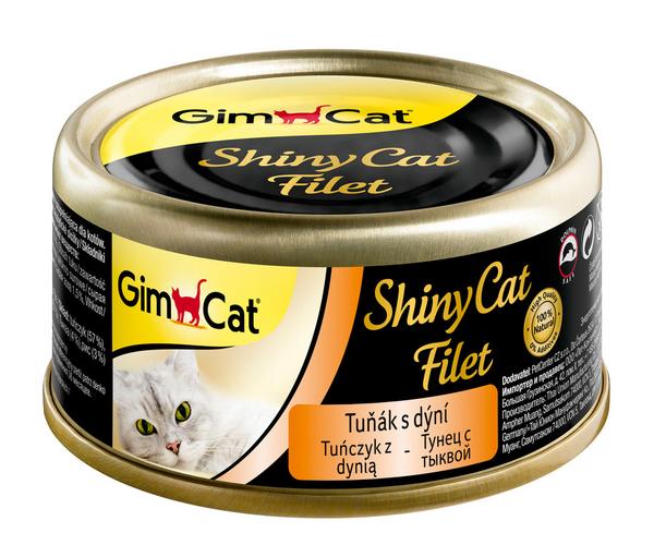 Konzerva ShinyCat Fillet tuňák s dýní 70 g
