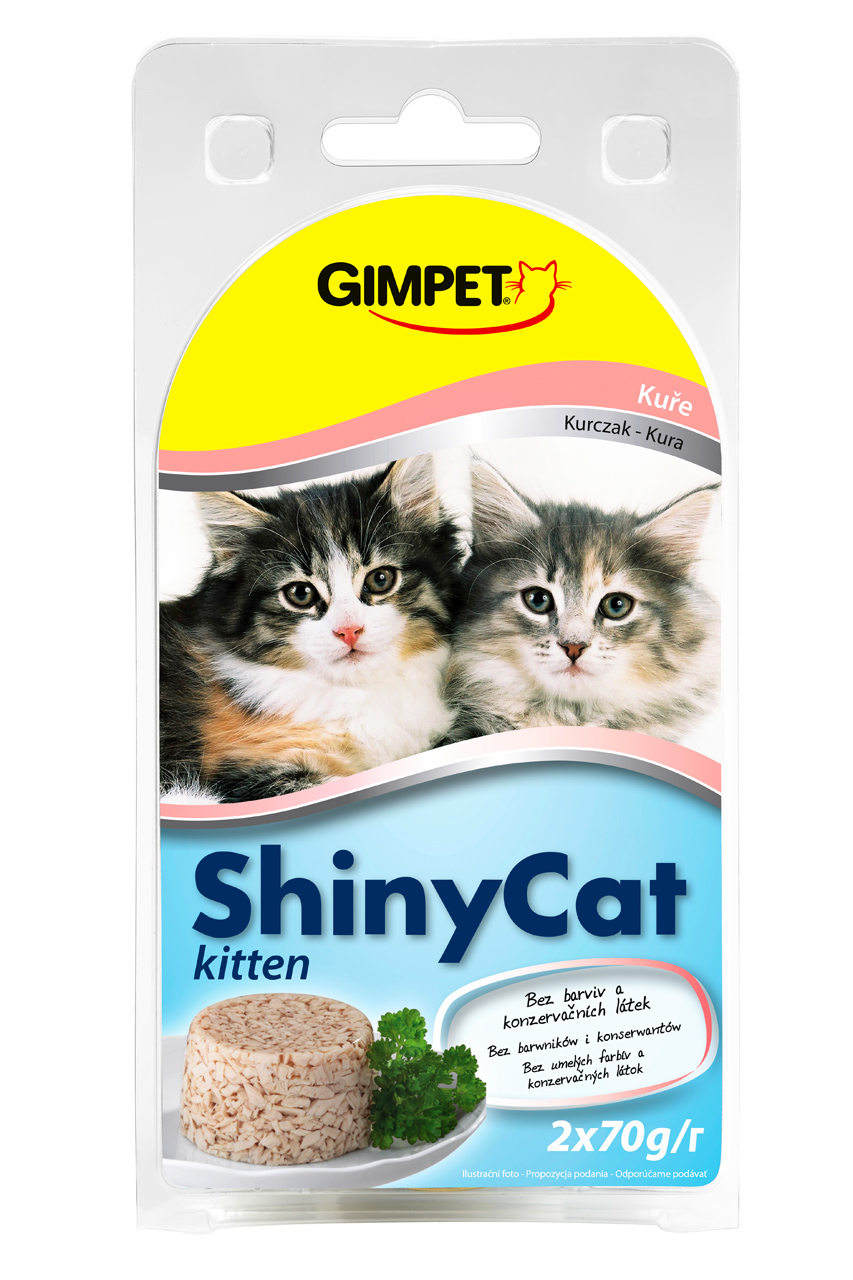 Konzerva ShinyCat Kitten kuře 2 x 70 g