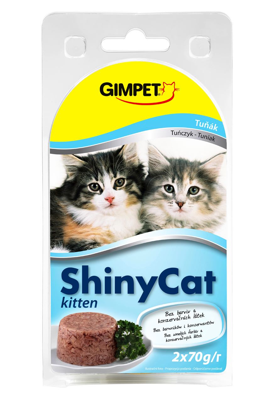 Konzerva ShinyCat Kitten tuňák 2 x 70 g