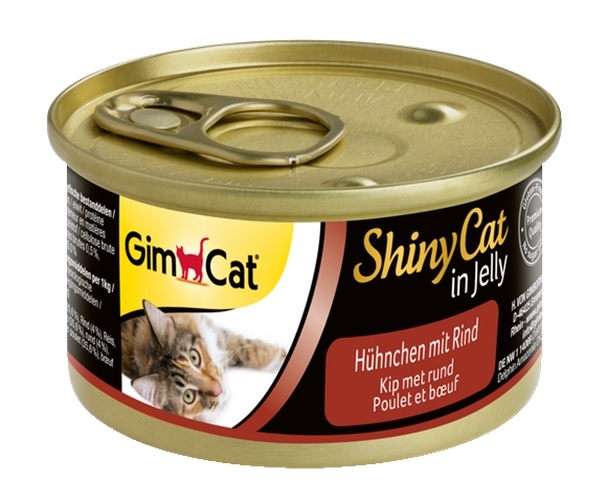 Konzerva ShinyCat kuře, hovězí 70 g