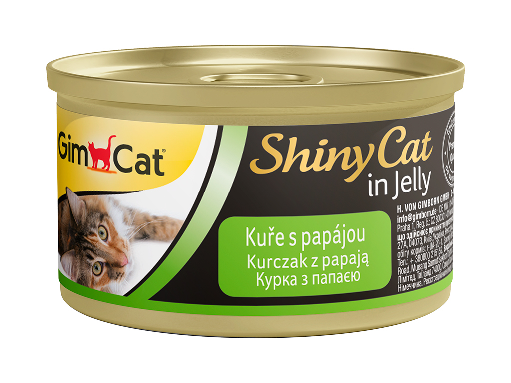 Konzerva ShinyCat kuře, papája 70 g