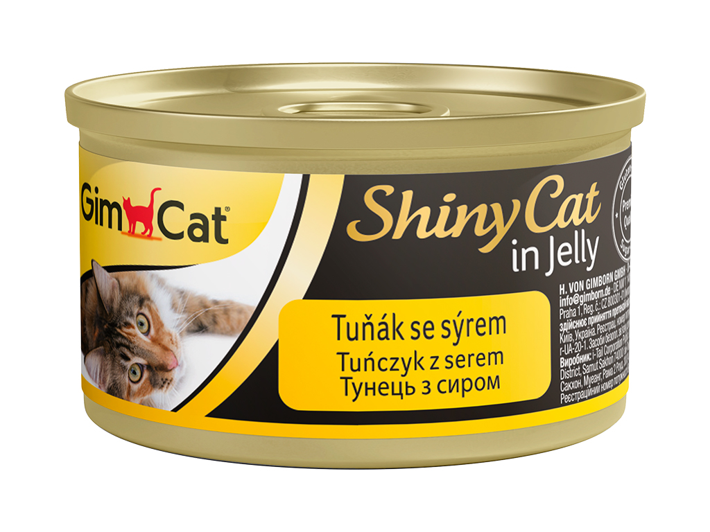 Konzerva ShinyCat tuňák, sýr 70 g