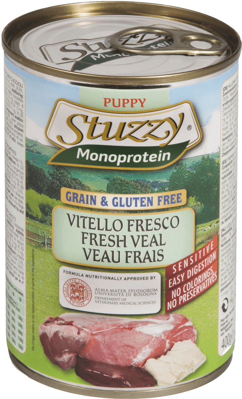 Konzerva STUZZY Monoprotein Puppy telecí 400g