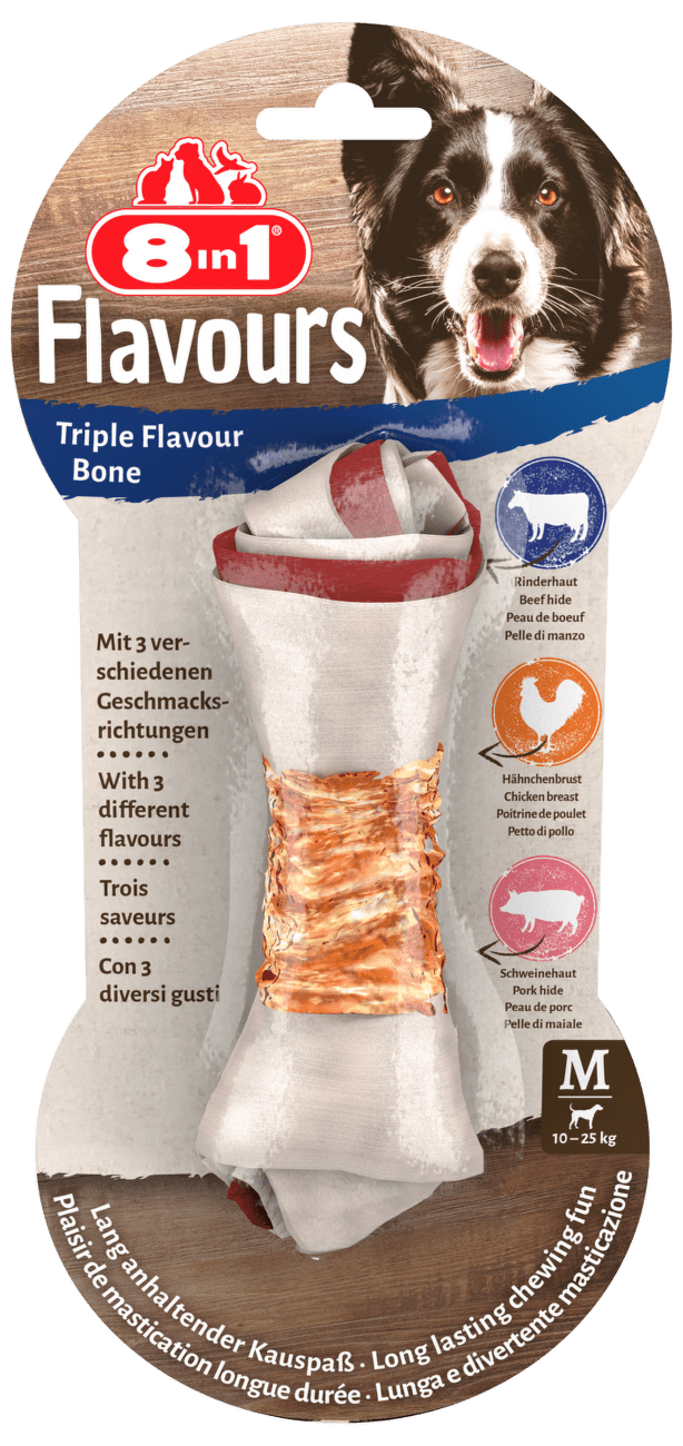 Kost žvýkací 8in1 Triple Flavour M
