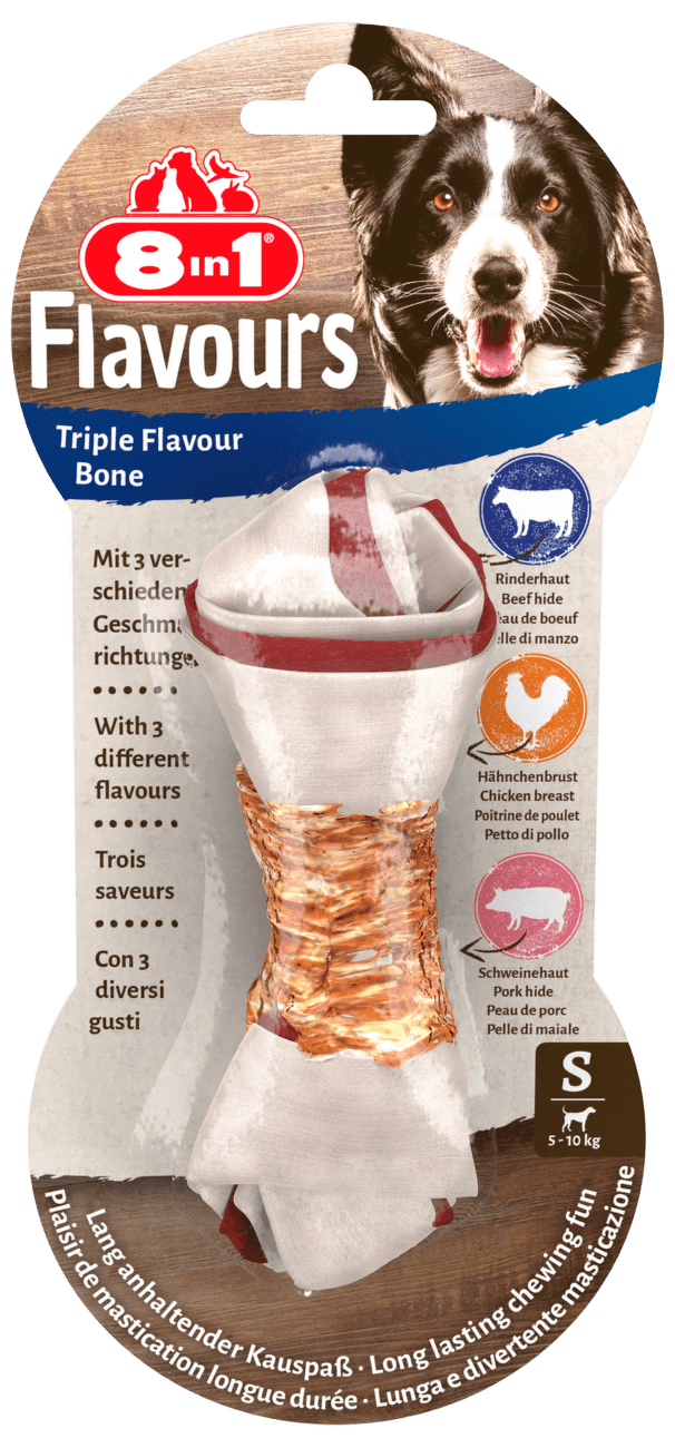 Kost žvýkací 8in1 Triple Flavour S