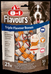 Kost žvýkací 8in1 Triple Flavour XS bag 21ks