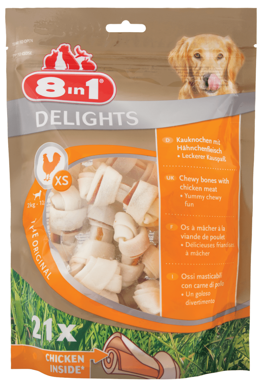 Kosti 8in1 Delights žvýkací XS bag 21ks
