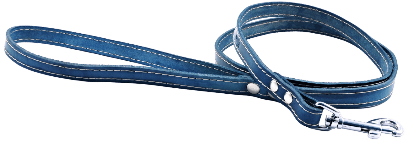 Kožené vodítko Tamer 1,4cm/115cm tyrkysové