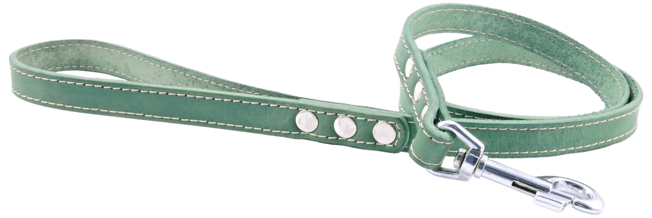 Kožené vodítko Tamer 1,9cm/145cm zelené