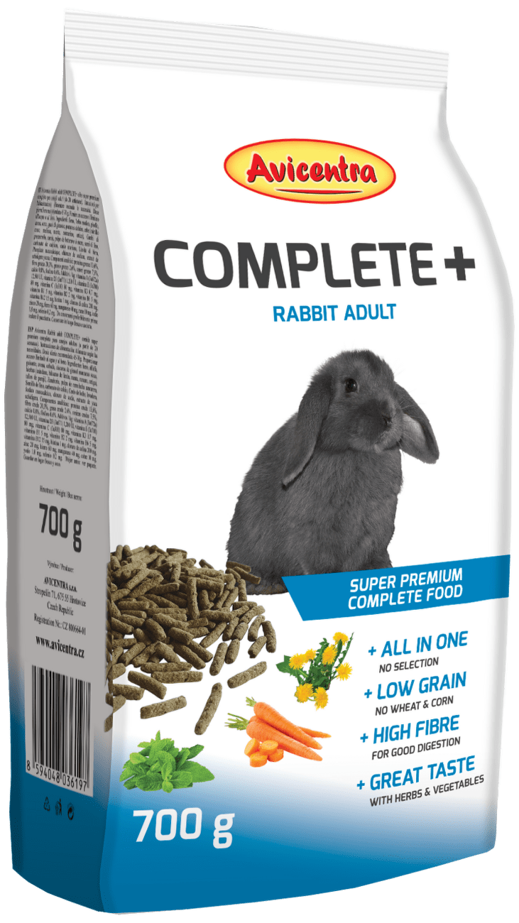 Krmivo Avicentra pro králíky Adult Complete+ 700 g