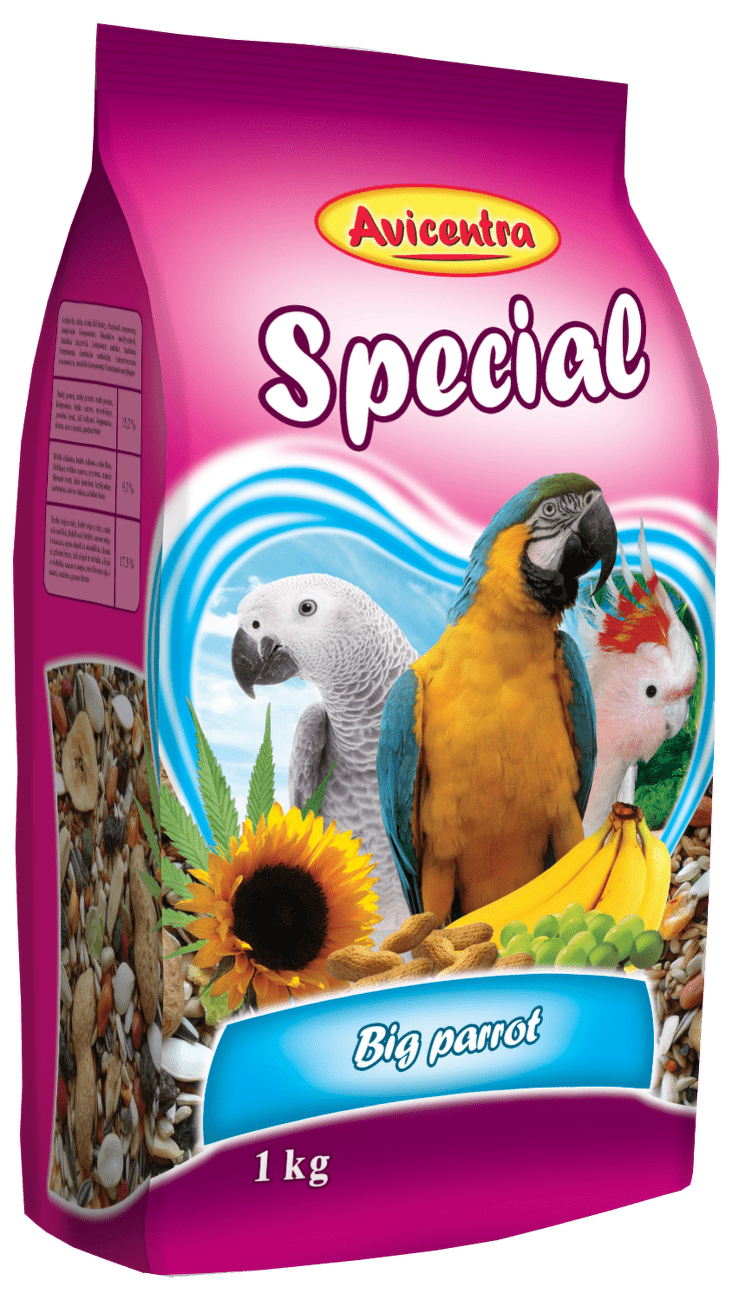 Krmivo AVICENTRA speciál pro velké papoušky 1kg