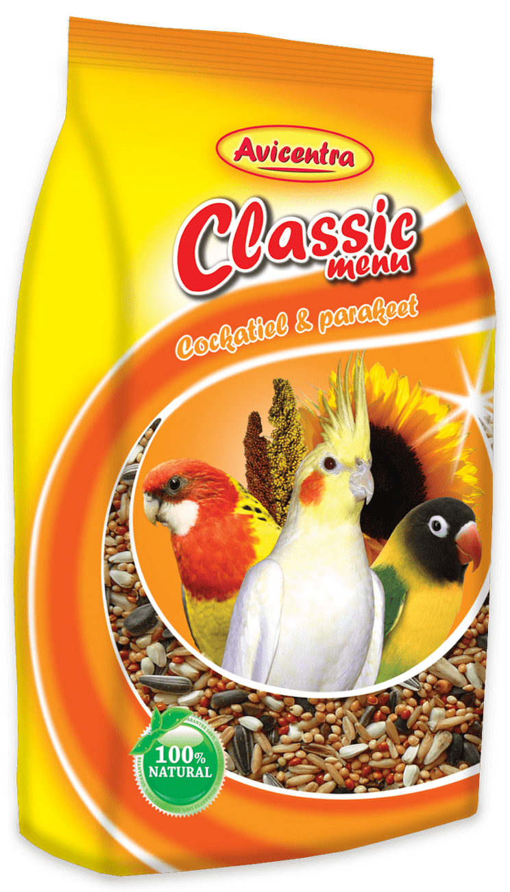 Krmivo AVICENTRA standard pro malé papoušky 1kg