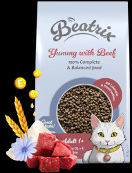Krmivo Beatrix Adult Cat s hovězím 10kg