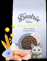 Krmivo Beatrix Kitten s kuřetem 1,4kg