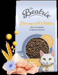 Krmivo Beatrix Sterilized Cat s kuřecím 10kg